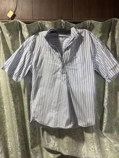 UNIQLO ストライプ 半袖シャツ M