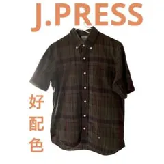 ジェイプレス 半袖 ボタンダウン チェックシャツ M サイズ　オンワードのサムネイル