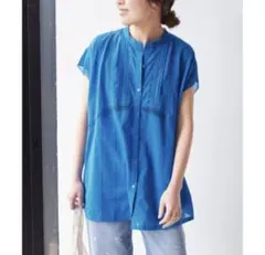 Spick & Span 60ローンフレンチレースブラウス　ブルーのサムネイル