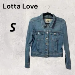 LottaLove ブルー S アウター デニムジャケット Gジャン ボタンUP