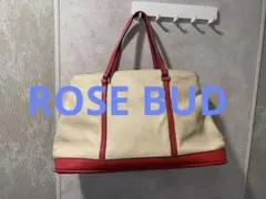 ROSEBUD アイボリー/レッド ミニレザートートバッグのサムネイル