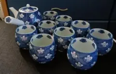 源右衛門】青彩菊絵 蓋物 湯呑 源右衛門窯 有田焼 - メルカリ