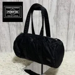 【美品】POTER ポーター タンカー ミニボストン 黒 ロゴ綺麗