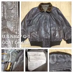 G-1 フライトジャケット 本革 レザージャケット U S NAVY ビンテージ
