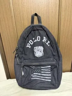 ラルフローレン　ブラック デニム ブルドック バックパック