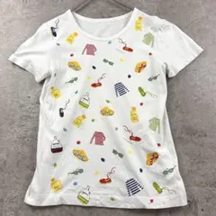 マドモアゼルノンノン　プリント　総柄　Tシャツ ホワイト　Sサイズのサムネイル