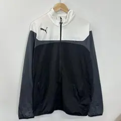 PUMA プーマ トラックジャケット XL 白黒 モノトーン ジャージ