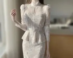 パーティードレス　レース　セットアップドレス