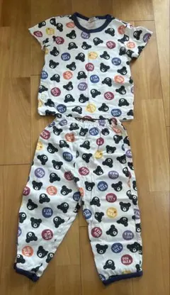 DOUBLE.B クマ柄 パジャマセット 100cm