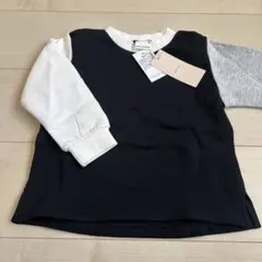新品タグ付き⭐️petit main 裏起毛トレーナー 100cm 黒・白・グレー