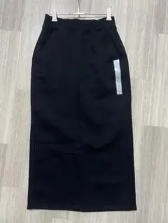 GU　ヘビーウェイトスウェットナロースカート　ブラックSサイズ　裏起毛
