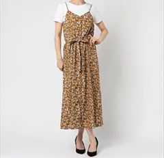 ナノユニバース　前後2wayフラワーマキシワンピ¥7,700