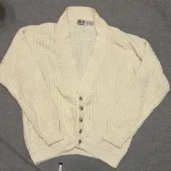 ヴィンテージ コットンケーブルカーディガン ユーロヴィンテージ