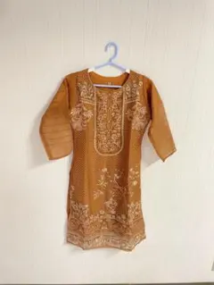 刺繍入りパンジャビドレス3点セット