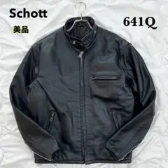 希少✨schott ライダースジャケット　シングル　641Q　黒　レザー　38 楽天市場】Schott ショット 7009 641XX 60s シングルレザー