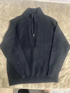 ユニクロ ハイネック ジップアップ セーター XL