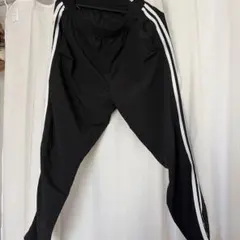 ブラック ジョガーパンツ サイドストライプ