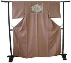 ★美品 S寸 お茶事に最適 縮緬地 色無地（正絹）仕立上り＜M1058＞★