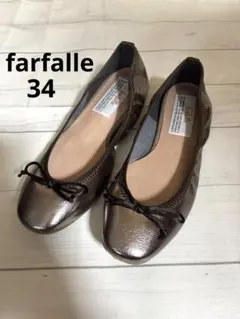 【ファルファーレ】☆美品☆ バレエシューズ　フラットパンプス　34 22㎝のサムネイル