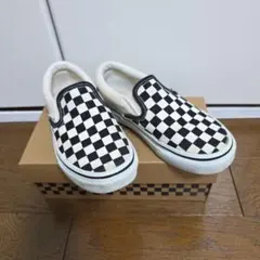 VANS kidsスリッポン チェッカー 20cm
