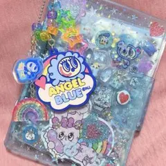 シール帳完成品、エンジェルブルー、平成女児、おすそ分け、ぷっくりシール