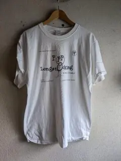 00s レギュラー古着　ホワイト　tシャツ　アート　古着　両面　可愛い　半袖　白