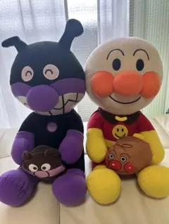 호빵맨 치킨 만 봉제 인형 2체 세트