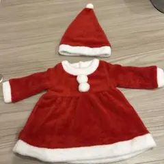 (最短22日、朝発送可能)サンタクロース ワンピース 80サイズ