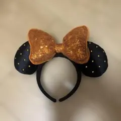 ディズニー　ミニーマウス風カチューシャ ハロウィン