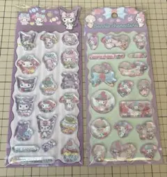 マイメロ クロミ ピアノ ウォーターシール 2枚セット 新品未開封