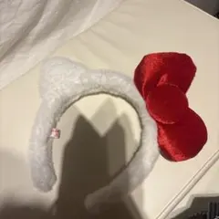 ハローキティ 耳付きカチューシャ 赤リボン