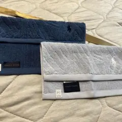 【新品未使用品】　ラルフローレン　ミニタオル　2枚セット★プレゼント用リボン付き