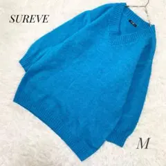 【SUREVE】Vネックカラーニットプルオーバー　オーバーサイズ　ap1674