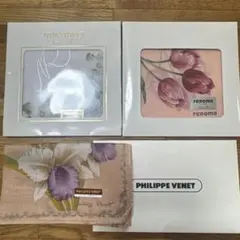 花柄ハンカチ3点