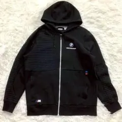 プーマ×BMW コラボ フルジップ パーカーフーディー ロゴ ブラック