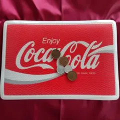 【新品】Cola-cola 釣り銭トレイ　ラバーマット 29✕19のサムネイル