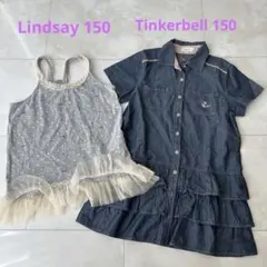 Tinkerbell デニムシャツ ワンピース150 & タンクトップ 160のサムネイル