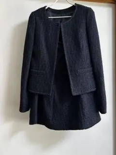 White Joola ホワイトジョーラ 9号 ツイードスーツ ネイビー