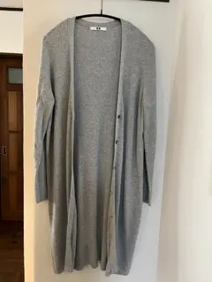 ユニクロ　ロングカーディガン　グレー