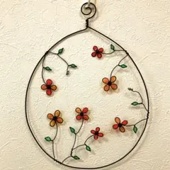 ワイヤークラフト・ワイヤーアート☆雫のオリジナルフラワーリース