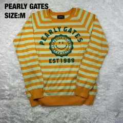 PEARLY GATES ストライプセーター M