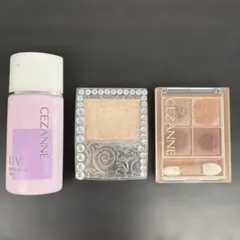 ★人気セット★セザンヌ化粧下地アイシャドウハイライト3点セット