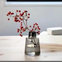 【HOLMEGAAD】ホルムガード　フラワーベース　花瓶　12センチ　ブラック