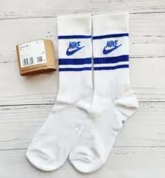 ＊訳あり＊新品 NIKE エッセンシャル ソックス 23-25 M ブルー 1足