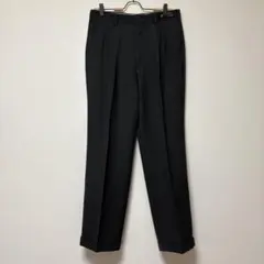 2タック スラックス チャコール 裾ダブル 50s 60s スタイル