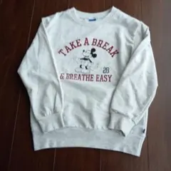 Disney ミッキー トレーナー グレー 150