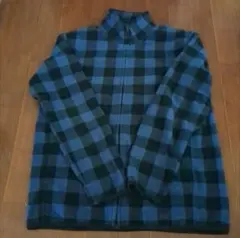 UNIQLO フリースジャケット L 青・黒チェック
