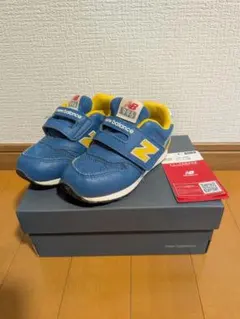 new balance 996 キッズシューズ 15cm 青/黄色
