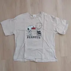 F.O.KIDS　スヌーピー　Tシャツ　ベージュ　130cm