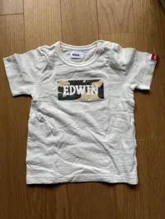 EDWIN カモフラロゴ Tシャツ ホワイト 95cmのサムネイル